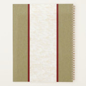 Mannelijke bruine herten hoofd gewei geëtst gezich planner (Achterkant)