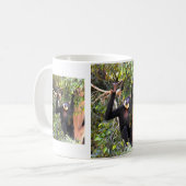 Mannelijke Buff wang gibbon Koffiemok (Voorkant links)