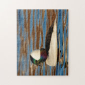 Mannelijke buffelkop in de middags-zon legpuzzel (Verticaal)