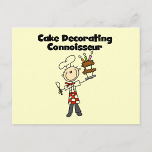 Mannelijke Cake Decorating Kenner Briefkaart