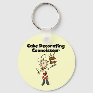Mannelijke Cake Decorating Kenner Sleutelhanger