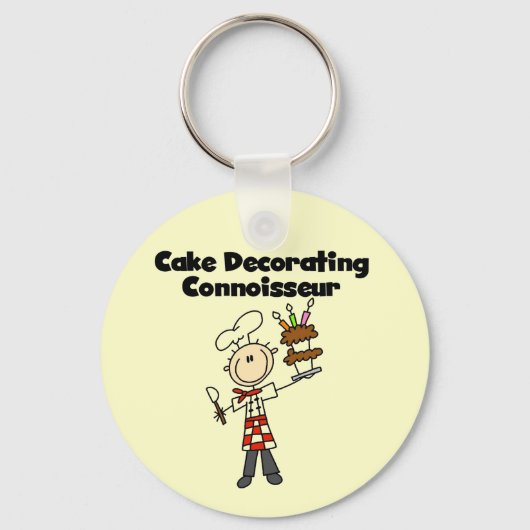 Mannelijke Cake Decorating Kenner Sleutelhanger (Voorkant)