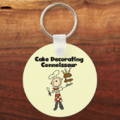 Mannelijke Cake Decorating Kenner Sleutelhanger (Voorkant)