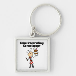 Mannelijke Cake Decorating Kenner Sleutelhanger