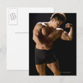 Mannelijke carrosseriebouwers, buigspieren vooraan briefkaart (Voorkant / Achterkant)