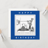 Mannelijke Cartoon over Valsspelen met Pijltjes Kaart (Voorkant / Achterkant in situ)