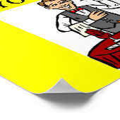 mannelijke chauvinist varkensbar poster (Hoek)