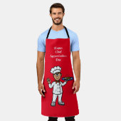 Mannelijke Chef Appreciation Day Apron Schort (Gedragen)