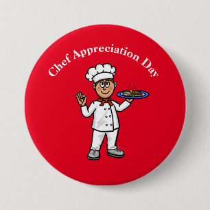 Mannelijke Chef Appreciation Day Button