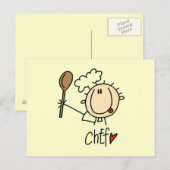 Mannelijke Chef Briefkaart (Voorkant / Achterkant)