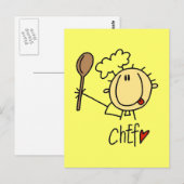Mannelijke Chef Briefkaart (Voorkant / Achterkant)