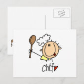 Mannelijke Chef Briefkaart (Voorkant / Achterkant)