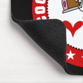 Mannelijke Chef Cooking Passion Mousepad Muismat (Hoek)