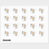 Mannelijke Chef Hart Sticker (Vel)