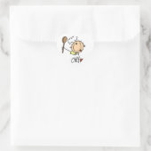 Mannelijke Chef Hart Sticker (Tas)