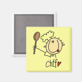 Mannelijke Chef Magneet (Voorkant / Achterkant)