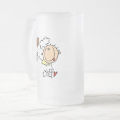Mannelijke Chef Matglas Bierpul (Voorkant links)