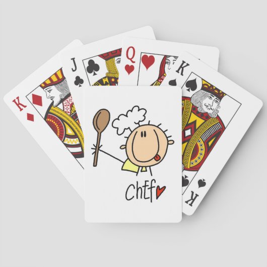 Mannelijke Chef Pokerkaarten (Achterkant)