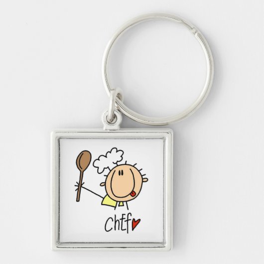 Mannelijke Chef Sleutelhanger (Voorkant)