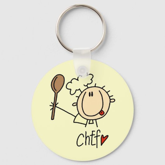 Mannelijke Chef Sleutelhanger (Voorkant)