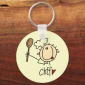 Mannelijke Chef Sleutelhanger (Voorkant)