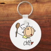 Mannelijke Chef Sleutelhanger (Voorkant)