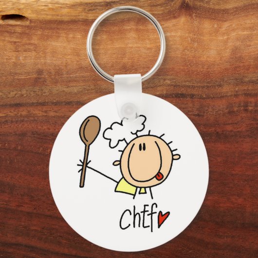 Mannelijke Chef Sleutelhanger (Voorkant)