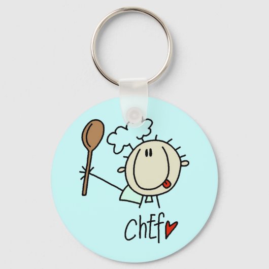 Mannelijke Chef Sleutelhanger (Voorkant)
