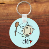 Mannelijke Chef Sleutelhanger (Voorkant)