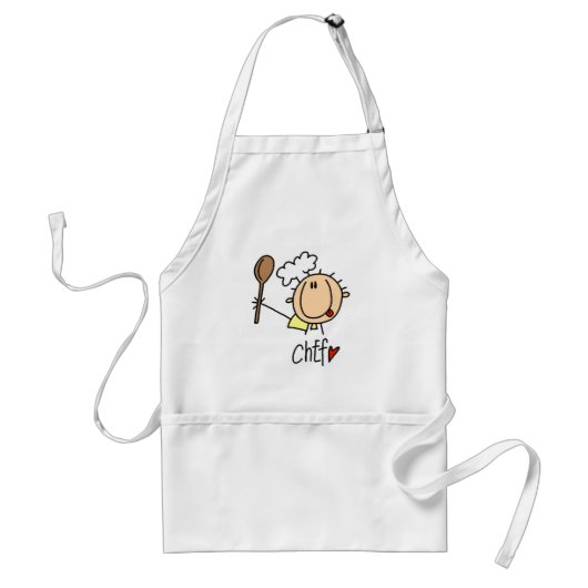 Mannelijke Chef Standaard Schort (Voorkant)