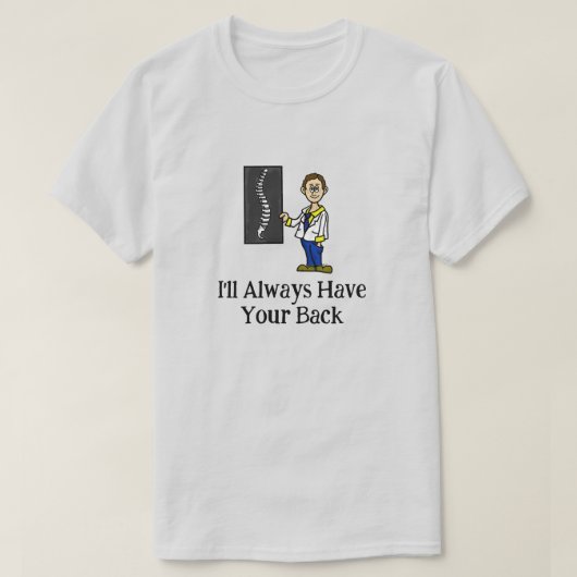 Mannelijke Chiropractor of Spinale chirurg T-Shirt (Design voorkant)