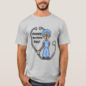 Mannelijke chirurgische verpleegster T-shirt voor (Voorkant)