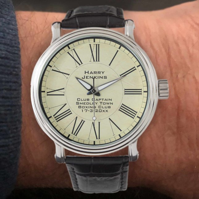 Mannelijke Club of Vereniging Kapitein van een Box Horloge (Creator heeft geüpload)