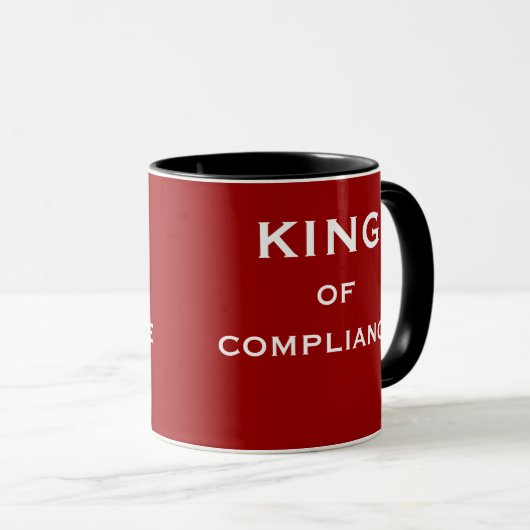 Mannelijke Compliance Officer Gift | Grappige func Mok (Voorkant rechts)