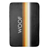 Mannelijke Cool Gay Bears Pride Vlag WOOF Badmat (Voorkant Verticaal)