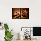 Mannelijke Copywriter Poster (Thuiskantoor)