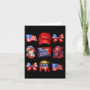Mannelijke Coquette Trump Vance 2024 Trump Meisje  Kaart