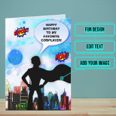 Mannelijke Cosplayer Sentimentele Verjaardag Kaart