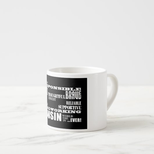 Mannelijke Cousins Best Greatest Cousin 4 him Qual Espresso Kop (Voorkant rechts)