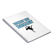 Mannelijke danseres op baletvierkant notitieboek (Rechterzijde)