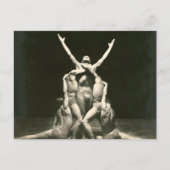 Mannelijke dansers 1934 briefkaart (Voorkant)