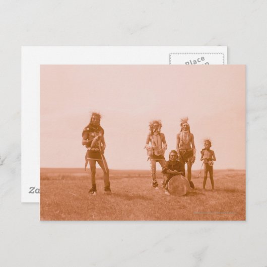 Mannelijke dansers briefkaart (Voorkant / Achterkant)