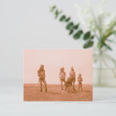 Mannelijke dansers briefkaart (Staand voorkant)