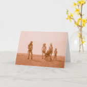 Mannelijke dansers kaart (Gele Bloem)