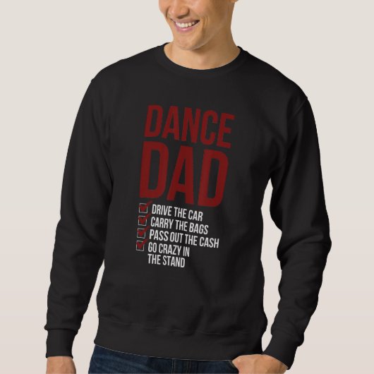Mannelijke Dansvader Dansende Vader Van Een Danser Trui (Voorkant)