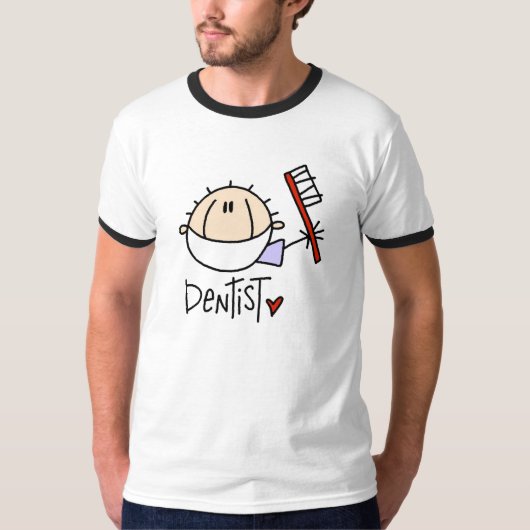 Mannelijke Dentist T-shirt (Voorkant)