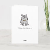 Mannelijke dierenarts Verjaardag Kaart (Achterkant)