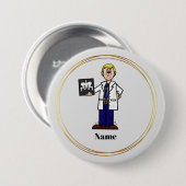 Mannelijke Doctor Holding Hip X-Ray Button (Voorkant /achterkant)