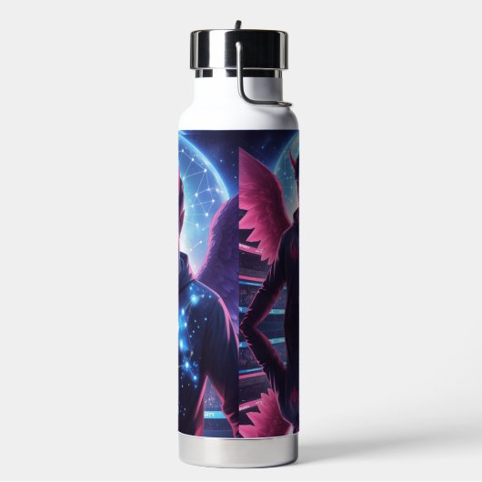Mannelijke Duivel Engel Waterfles (Links)