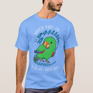 Mannelijke eclectus papegaai Aaaa T-shirt